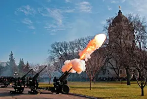 Large Group Prints: Remembrance Day celebrations and gun salute at the Manitoba Legislative grounds