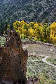 Land Scape Prints: Remnants of Tyuonyi Pueblo in Frijoles Canyon