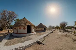 India Prints: Replica of traditional huts of Kutch