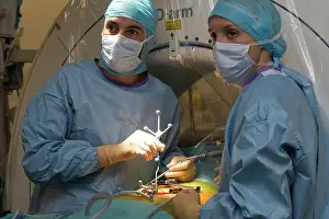 Woman Patient Prints: Reportage in the orthopedic surgery operating theatre in Pasteur 2 Hospital