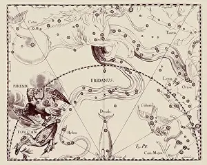 Stars Prints: A representation of the constellations of Phoenix and Tucana (Toucan)