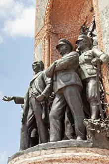 Monuments Prints: Republic Monument, designed by Pietro Canonica, Taksim Square, Istanbul, Turkey
