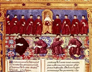 Middle Ages Prints: Republic of Venice (14th c.).Il Consiglio dei Dieci (10-people Council)