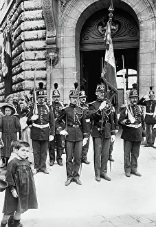 Enfant Prints: The Republican Guard in front of the The Republican Guard in front of the Calestin Barracks