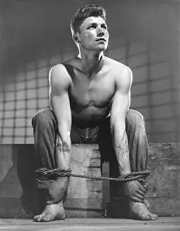 Attractive Prints: Restrained Tattooed Youth in Jeans c.1952