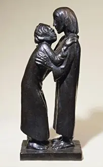 1926 Prints: The Reunion; Das Wiedersehen. Ernst Barlach (1870-1938)