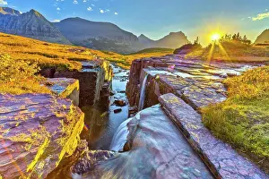 Vista Prints: Reynolds Creek in Glacier National Park, Wyoming, USA
