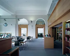 Bookcase Prints: riba reading rooms vanda museum reading room entrance to space