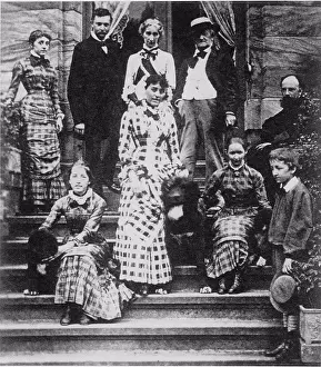 Sticking Out Tongue Prints: Richard Wagner & Family, Composer, c.1881
