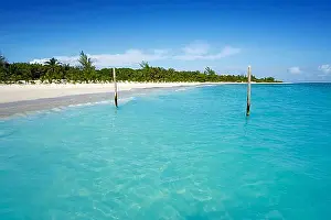 Historically Prints: Riviera Maya Caribbean beach turquoise in Mayan Mexico