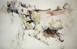 Paul Prints: Road Between Rocks Paul Cezanne (1839-1906 French) Pencil and watercolor Christie's Images