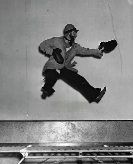 Clown Prints: Robert Pullen cannot match his wife's acrobatics