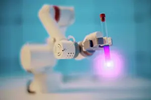 Dangerous Prints: Robotic arm holding test tube