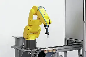 Robot Prints: Robotic arm Robotic arm at production line in factory Copyright: xZoonar
