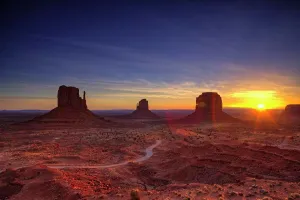 Arid Climate Prints: Rock formations in a desert, Monument Valley, Arizona-Utah, USA