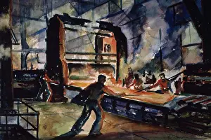 Manual Worker Prints: Roll Press by Howard L. Worner