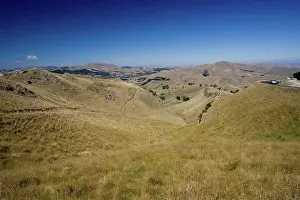 Good Weather Prints: Rolling hills around Napier North Island New Zealand