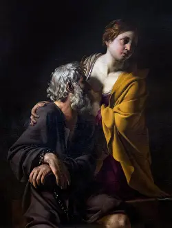 Florence Prints: Roman Charity, by Bartolomeo Manfredi