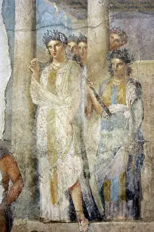 Myth Prints: Roman fresco depicting Iphigenia in Tauris