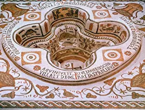 North Africa Prints: Roman mosaic floor from North Africa