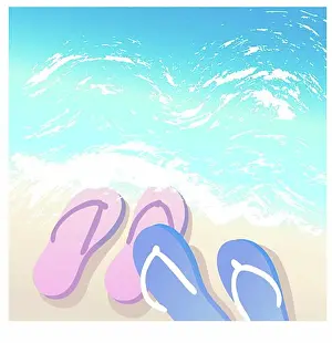 Surf Prints: Romance at the BeachLinda Braucht (20th C. American)Computer Graphics