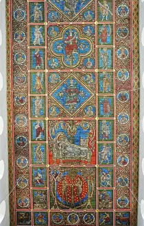 Michael Prints: Romanesque picture ceiling Ev. Michaeliskirche Hildesheim Romanesque picture ceiling Ev
