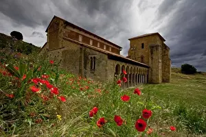 Leon Prints: Romanic monastery, Monasterio de San Miguel de Escalada
