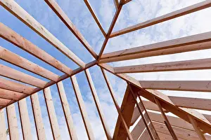 Beam Prints: Detail of roof rafter structure