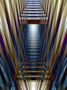 Vanishing Point Prints: Rooftop perspectives in Singapore, abstract visualization