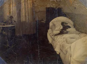 1918 Prints: The room in the Maria Hospital where Fyodor Kokoshkin was murdered by a group of Baltic sailors