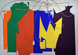Fine Art Prints: The Rope Dancer Accompanies Herself with Her Shadows 1916 Oil on canvas Man Ray; American; 1890-1976