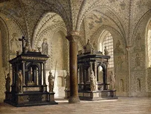 Monarch Prints: Roskilde Cathedral, Denmark. Heinrich Hansen (1821-1890)