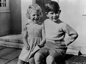 King Of Great Britain Prints: Royal Children At Windsor Lodge -- Hitherto unpublished picture of the Royal Children