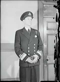 World War Prints: The Royal Navy during the Second World War A half length shot of acting Rear Admiral R K Dickson DSO