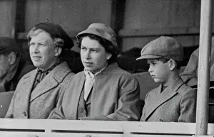 King Of Great Britain Prints: Royal Visitors To The European Horse Trials -- L to R: The Princess Royal; H
