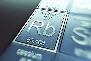Metallic Prints: Rubidium (Chemical Element)