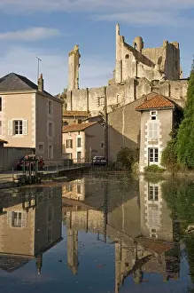 Vienna Prints: Ruins of medieval castle, Chauvigny village, Vienne, Poitou_Charentes, France, Europe
