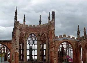 Gothic Prints: Ruins of St Michael's Cathedral Coventry