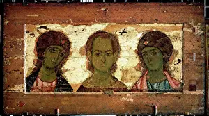 Angel Prints: Russian icon, tempera on panel