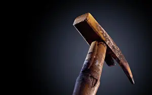 Hammer Prints: Rusty, hammer, rust, rust, rusted, hammer ** Rusty, Hammer, Rusted, Hammers Ktn-Jcx
