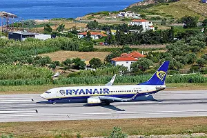 Aviation Prints: A Ryanair Boeing 737-800 aircraft with registration 9H-QEF at Skiathos Airport