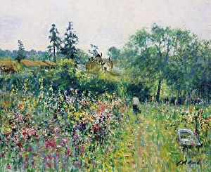 Gloucestershire Prints: Ryecroft Allotments, View To Charlton Kings