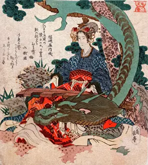 Instrument Prints: Ryu ko niban : Tiger and dragon no