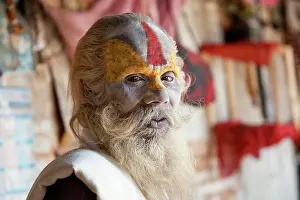 Nepal Prints: Sadhu or holy man, Kathmandu, Nepal