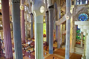 Ornate Prints: Sagrada Familia, UNESCO World Heritage Site, Barcelona, Catalonia, Spain, Europe