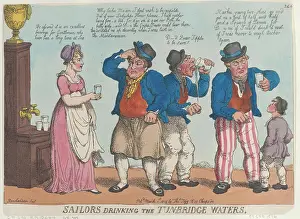 Assured Prints: Sailors Drinking the Tunbridge Waters March 1