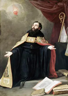 17th Prints: Saint Augustine in Ecstasy Bartolome Esteban Murillo (1617-1682 Spanish) Oil on Canvas Christie's Images