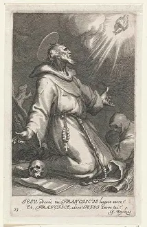 Assisi Prints: Saint Francis of Assisi as a hermit; Jesu Adeone Tui ()