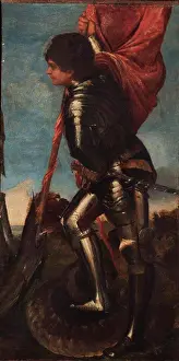 Knight Prints: Saint George, Titian (1488-1576)