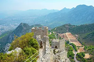Middle Eastern Prints: Saint Hilarion Castle, in the Kyrienia Mountain Range, Cyprus